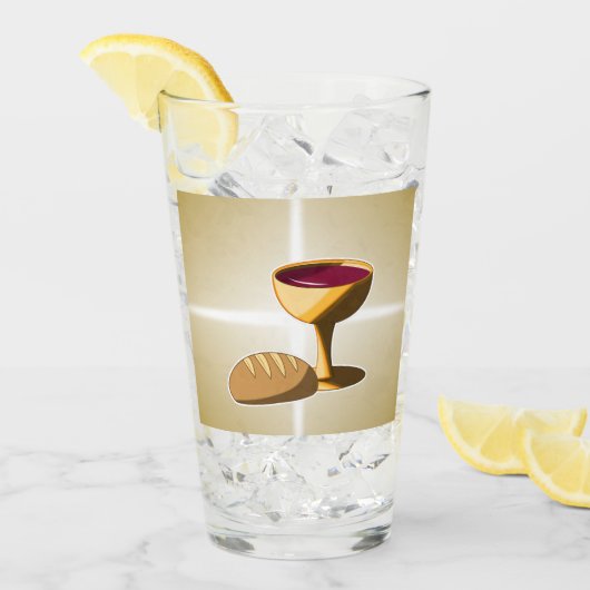 Brood en wijn: het laatste avondmaal glas (Voorkant ijs)