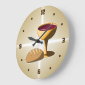 Brood en wijn: het laatste avondmaal grote klok (Hoek)