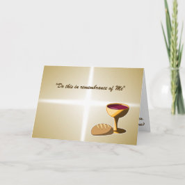 Brood en wijn: het laatste avondmaal kaart