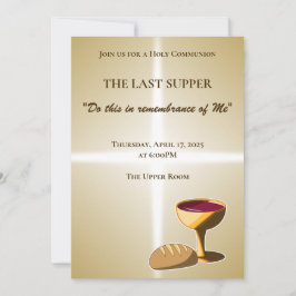 Brood en wijn: het laatste avondmaal kaart