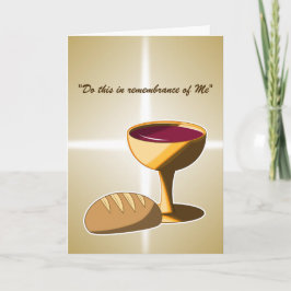 Brood en wijn: het laatste avondmaal kaart