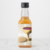 Brood en wijn: het laatste avondmaal likeurfles etiket (Voorkant)