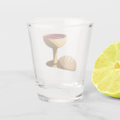 Brood en wijn: het laatste avondmaal shot glas (Achterkant)