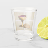 Brood en wijn: het laatste avondmaal shot glas (Achterkant)