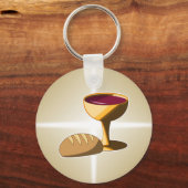 Brood en wijn: het laatste avondmaal sleutelhanger (Achterkant)