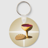 Brood en wijn: het laatste avondmaal sleutelhanger (Achterkant)