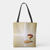 Brood en wijn: het laatste avondmaal tote bag (Achterkant)