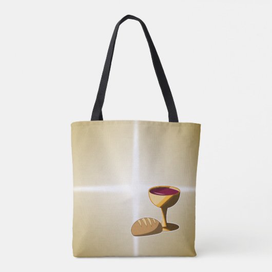 Brood en wijn: het laatste avondmaal tote bag (Achterkant)