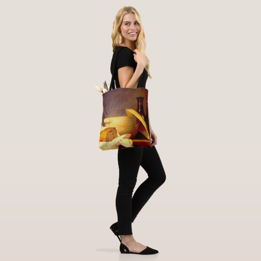 Brood en wijn van Anne Vallayer Tote Bag (Op model)