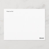 Brood en zout briefkaart (Achterkant)