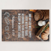 brood | Filippenzen 4:19 Bijbelvers 20 x 30 Legpuzzel (Horizontaal)