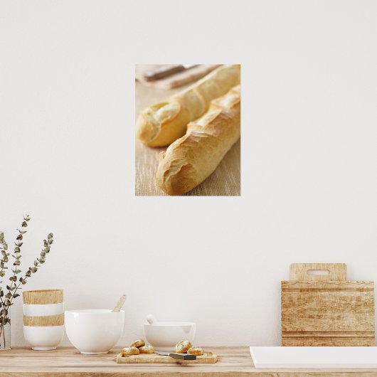 Brood, franse stok poster (Keuken)