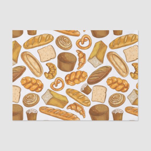 Brood, gebak en bakkerij tissuepapier (Voorkant)