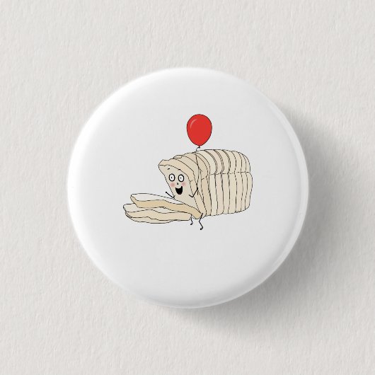 Brood, gesneden thema brood ronde button 3,2 cm (Voorkant)