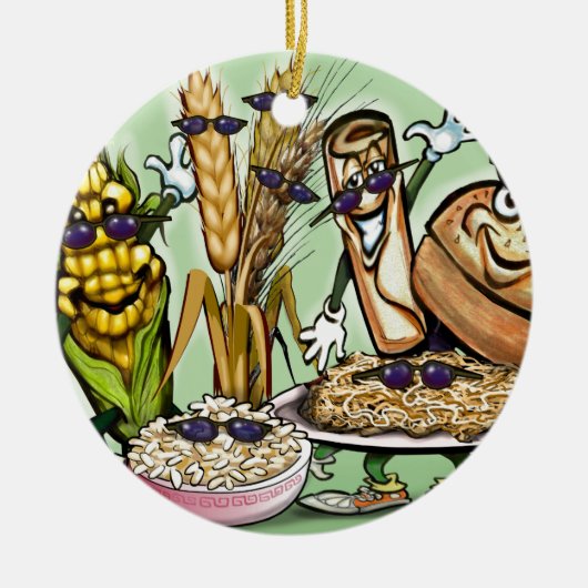Brood Grain Food Group Keramisch Ornament (Voorkant)