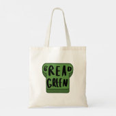 Brood groen tote bag (Achterkant)