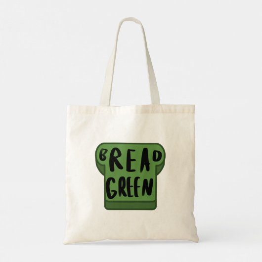Brood groen tote bag (Achterkant)