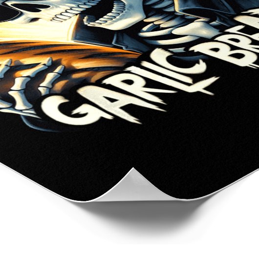 Brood Halloween Skeleton Bakery Baker Broodliefheb Poster (Hoek)