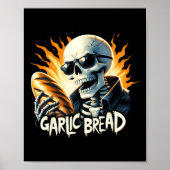 Brood Halloween Skeleton Bakery Baker Broodliefheb Poster (Voorkant)