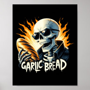 Brood Halloween Skeleton Bakery Baker Broodliefheb Poster