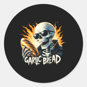 Brood Halloween Skeleton Bakery Baker Broodliefheb Ronde Sticker
