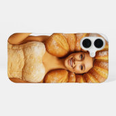 Brood Hoofd Hoge Mode Brood Model iPhone 16 Hoesje (Achterkant horizontaal)