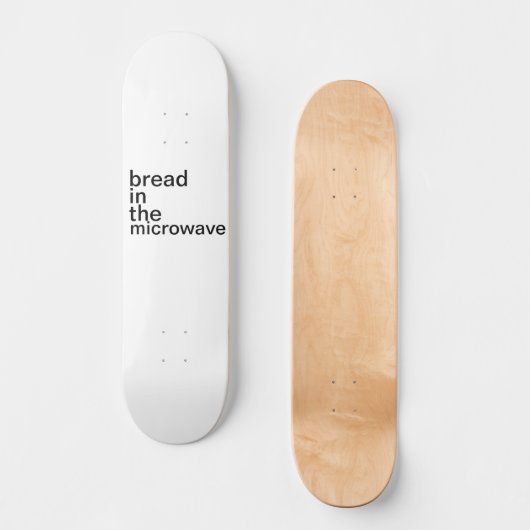 brood in de magnetron wit persoonlijk skateboard (Voorkant)