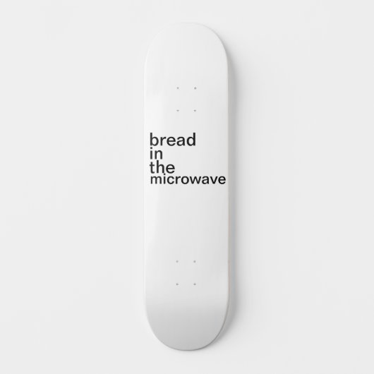 brood in de magnetron wit persoonlijk skateboard (Voorkant)