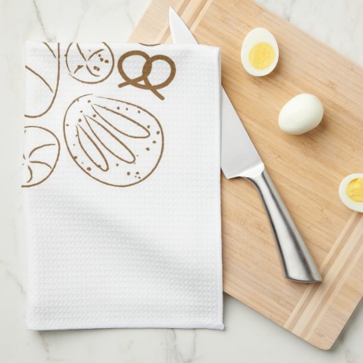 Brood Ingrediënten Tea Towel Theedoek (Quarter Fold)