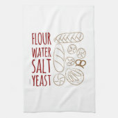 Brood Ingrediënten Tea Towel Theedoek (Verticaal)