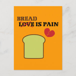 Brood is pijn briefkaart