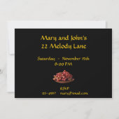 Brood, Kaas en Druiven Brinner Uitnodiging (Achterkant)