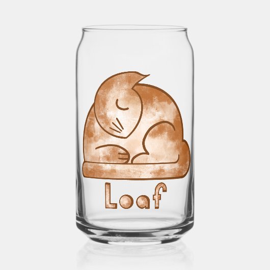 Brood Kat Blikvorm Glas (Voorkant)