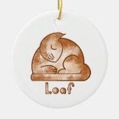 Brood Kat Keramisch Ornament (Voorkant)