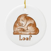Brood Kat Keramisch Ornament (Achterkant)