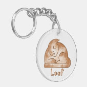 Brood Kat Sleutelhanger (Voorkant Links)