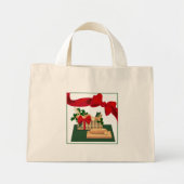 Brood kerstcadeautje met Canvas tas voor mandje (Voorkant)