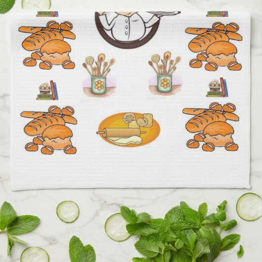 Brood keuken handdoek (Gevouwen)