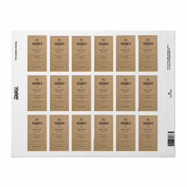 Brood Label Bruin Kraft Paper Bakkerij