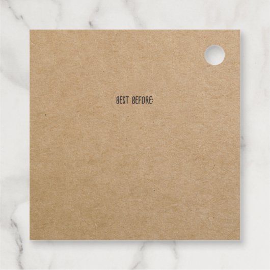 Brood Label Bruin Kraft Paper Bakkerij (Achterkant)