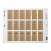 Brood Label Bruin Kraft Paper Bakkerij