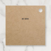 Brood Label Bruin Kraft Paper Bakkerij (Achterkant)