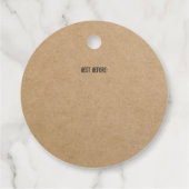 Brood Label Bruin Kraft Paper Bakkerij (Achterkant)