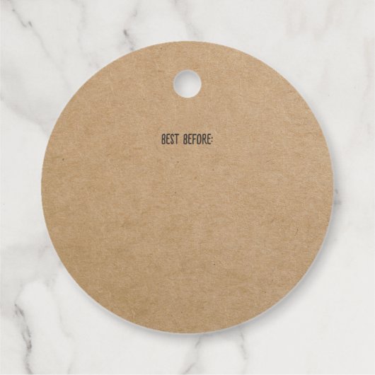 Brood Label Bruin Kraft Paper Bakkerij (Achterkant)