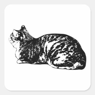 Brood Leven, Tabby Editie Vierkante Sticker