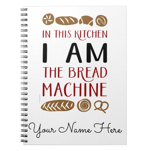 Brood-machine-bakken Notitieboek (Voorkant)