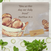 Brood maken groot all over print Schort Theedoek (Gevouwen)