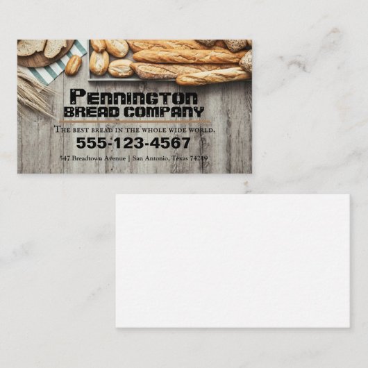 Brood Maker Company Visitekaartje (Voorkant / Achterkant)