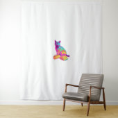 Brood Meowphosis – Glitchy Funny Cat Meme Wandkleed (In situ)