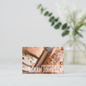 brood met gebakken bakkerij, gebak, gebak, gebak visitekaartje (Staand voorkant)
